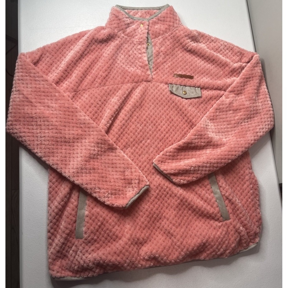 Simply Southern Womens XXL Fleece‎ Snap Pullover Long Sleeve Cozy